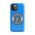 Blue iPhone case with Coldstreets Worldwide logo and Statue of Liberty for Pro Max and Mini iPhone