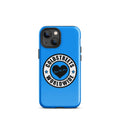 Blue iPhone case featuring Coldstreets Worldwide logo for Pro Max iPhone models