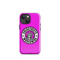 Hot pink iPhone case with Coldstreets Worldwide logo and Statue of Liberty for Pro Max and Mini iPhones