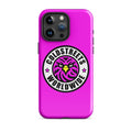 Hot pink iPhone case with Coldstreek logo, perfect for pro max iPhone and mini iPhone