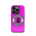 Hot pink iPhone case with Coldstreets Worldwide logo for Pro Max and Mini iPhones