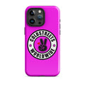 Hot pink iPhone case with Coldstreet Worldwide logo for Pro Max and Mini iPhones