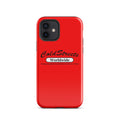 Red iPhone case with Cold Streets Worldwide logo for Pro Max and Mini iPhones