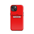 Red iPhone case with Cold Streets Worldwide design for Pro Max iPhone or Mini iPhone