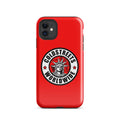 Red iPhone case with Coldstreets Worldwide logo and Statue of Liberty design for Pro Max iPhone