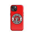 Red iPhone case with Coldstreets Worldwide logo and Statue of Liberty design for pro max iphone