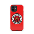 Red iPhone case with Goldstreets Worldwide eagle logo for Pro Max and Mini iPhones