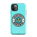 Turquoise iPhone case with Coldstreets Worldwide logo for Pro Max iPhone or Mini iPhone