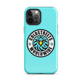 Turquoise iPhone case with Coldstreet Worldwide logo and palm tree design for Pro Max iPhone