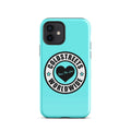 Turquoise iPhone case with Coldstreets Worldwide logo for Pro Max iPhone users