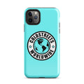 Turquoise iPhone case with Coldstreets Worldwide logo for Pro Max iPhone and Mini iPhone