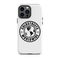 White iPhone case with black Coldstreet Worldwide logo for Pro Max iPhone or Mini iPhone