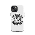 White iPhone case with Coldstreets Worldwide logo for Pro Max iPhone and Mini iPhone