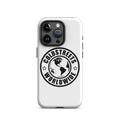 White iPhone case with black Coldstreets Worldwide logo for Pro Max and Mini iPhones