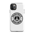 White iPhone case with Coldstreets Worldwide logo, perfect for iPhone Pro Max and Mini