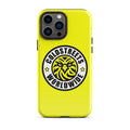 Yellow iPhone case with Coldstreet logo and palm tree for Pro Max iPhone models