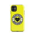 Yellow iPhone case with Goldstreets Worldwide logo for Pro Max iPhone by CS Clothing Co