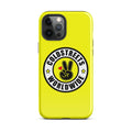 Yellow iPhone case with Coldstreet Worldwide logo for Pro Max iPhone or Mini iPhone