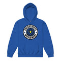 Royal blue kids hoodie with Cold Street Worldwide logo from CS Clothing Co