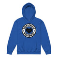 Royal blue kids hoodie with Cold Streets Worldwide logo from CS Clothing Co