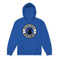 Royal blue kids hoodie featuring Cold Steel Worldwide logo design from CS Clothing Co