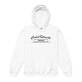 Royal white kids hoodie sweatshirt with Cold Streets Hawaii print from CS Clothing Co