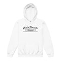 Royal white kids hoodie sweatshirt with Cold Streets Missouri text by CS Clothing Co