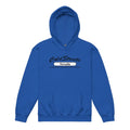 Royal blue pullover kids hoodie with Cold Streets Nevada graphic from CS Clothing Co