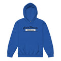 Royal blue kids hoodie featuring Cold Streets Oklahoma design from CS Clothing Co