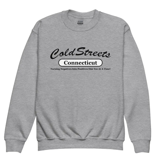 Sport Grey sweatshirt featuring Cold Streets Connecticut design by CS Clothing Co