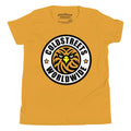 Yellow t-shirt in ring-spun combed cotton with COLDSTREETS WORLDWIDE logo from CS Clothing Co