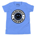 Light blue t-shirt in ring-spun combed cotton with smiley logo and COLDSTREET’S WORLDWIDE text