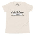 White T-shirt featuring Cold Streets Idaho design in ring-spun combed cotton