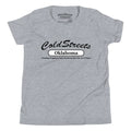 Gray ring-spun combed cotton t-shirt with Cold Streets Oklahoma design from CS Clothing Co