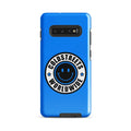 Blue phone case with Coldstreets Worldwide logo for Samsung Galaxy S20, S21, S22