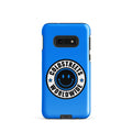 Blue phone case for Samsung Galaxy S20, S21, S22 with COLDSTREETS WORLDWIDE logo