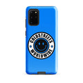 Blue phone case with Coldstreets Worldwide logo for Samsung Galaxy S20 S21 S22