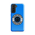 Blue phone case with Coldstreets Worldwide logo for Samsung Galaxy S20, S21, S22