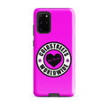 Hot pink phone case with Coldstreets Worldwide logo for Samsung Galaxy S20, S21, S22