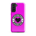 Pink phone case with Goldstreets Worldwide logo for Samsung Galaxy S20, S21, S22