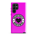 Hot pink phone case with Coldstreets Worldwide logo for Samsung Galaxy S20 S21 S22