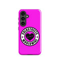 Pink phone case with Coldstreets Worldwide logo, compatible with Samsung Galaxy S20/S21/S22