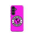 Hot pink phone case with Coldstreets Worldwide logo for Samsung Galaxy S20 S21 S22