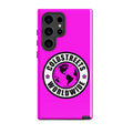 Pink phone case with Coldstreets Worldwide logo for Samsung Galaxy S20 S21 S22