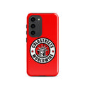 Red phone case with Coldstreets Worldwide logo for Samsung Galaxy S20, S21, S22