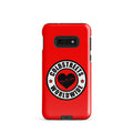 Red phone case with Coldstreets Worldwide logo for Samsung Galaxy S20 S21 S22