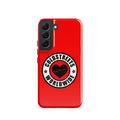 Red smartphone case with Coldstreets Worldwide logo for Samsung Galaxy S20, S21, S22