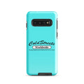 Turquoise phone case with ColdStreets Worldwide for Samsung Galaxy S20 S21 S22