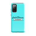 Turquoise phone case with Cold Streets Worldwide logo for Samsung Galaxy S20, S21, S22