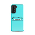 Turquoise phone case featuring ColdStreets Worldwide logo for Samsung Galaxy S20 S21 S22